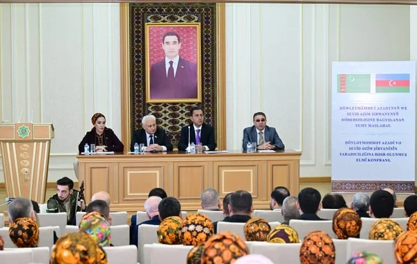 Arkadağ şəhərində Seyid Əzim Şirvani və Dövlətməmməd Azadinin yaradıcılığına həsr olunan elmi konfrans keçirilib - FOTO
