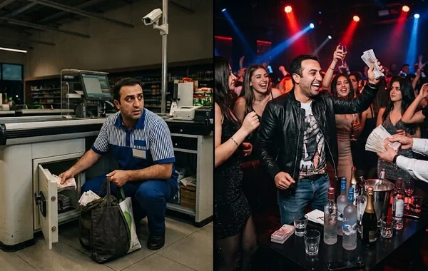 Kassir mağazanı qarət etdi, pulları gecə klublarında xərclədi - Təfərrüat