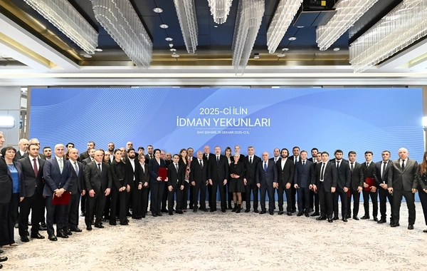 İlham Əliyev 2025-ci ilin idman yekunlarına həsr olunan mərasimdə iştirak edib