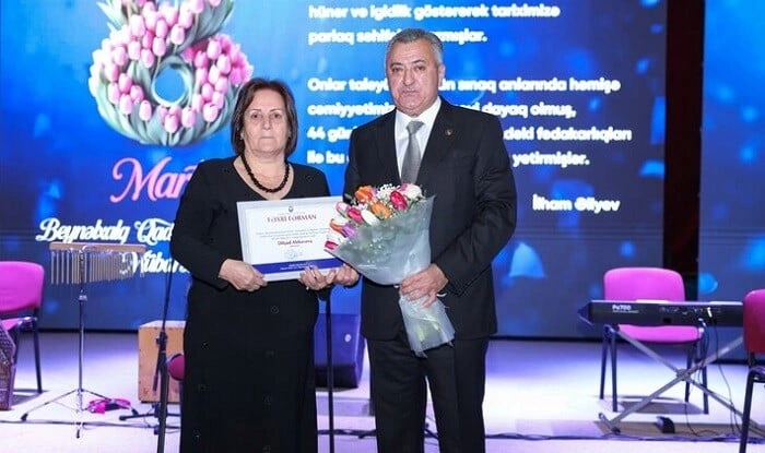 Abşeronda 8 Mart şəhid ailələrinin xanımları ilə qeyd olundu