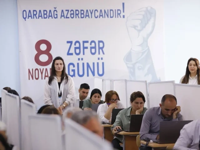 Sertifikasiya imtahanı verən müəllimlərin NƏZƏRİNƏ
