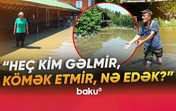 Balakəndə sel: 400-dən çox ev su altında qaldı - VİDEO