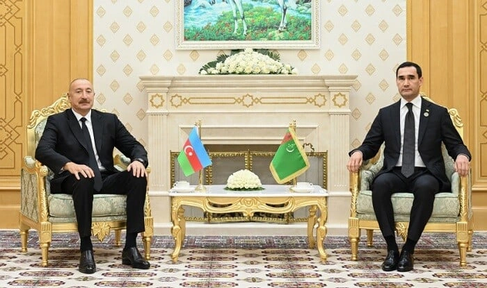 İlham Əliyev Berdiməhəmmədovla görüşdü - Foto