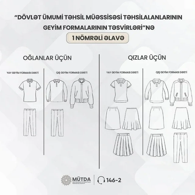 Məktəbli forması ilə bağlı valideynlərə MÜRACİƏT EDİLDİ - FOTO