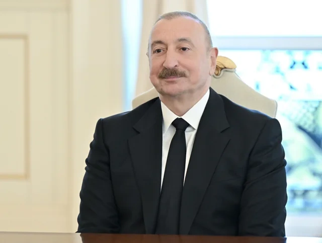 İlham Əliyev Kaleb Orrun başçılıq etdiyi nümayəndə heyətini qəbul edib - FOTO