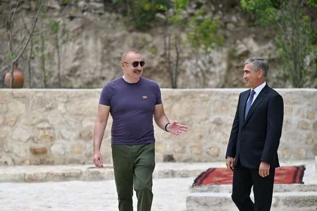 Prezident İlham Əliyev Şuşada "Yasəmən" hotelinin yeni korpusları ilə tanış olub - FOTO