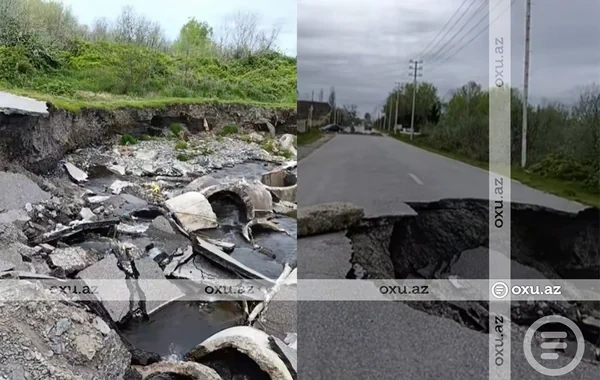 Xaçmaz yolunun bir hissəsi UÇUB: Təmir nə vaxt başlayacaq? - FOTO - VİDEO