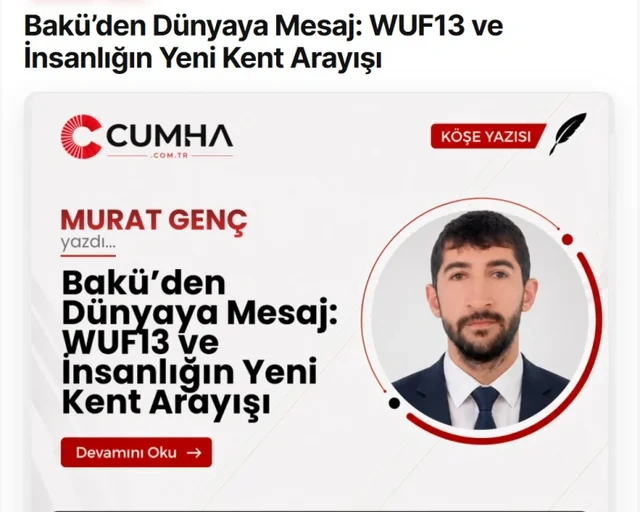 Dünya mediası: Azərbaycan WUF13 vasitəsilə inkişaf etməkdə olan ölkələrin səsini dünyaya çatdırır