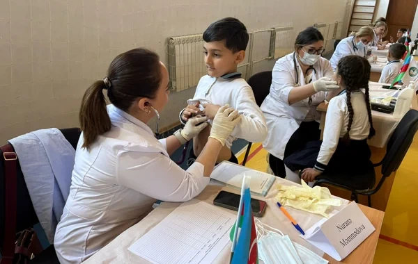 Səhiyyə Nazirliyi Xankəndidə uşaqlar üçün tibbi aksiya keçirdi - FOTO