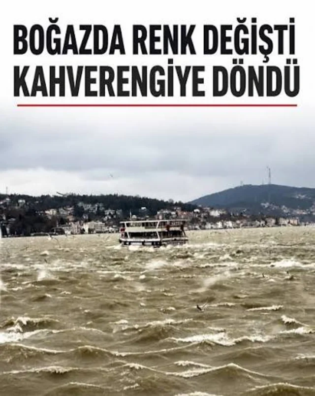 Türkiyə paytaxtında güclü yağışlar: İstanbul boğazının rəngi dəyişdi - Foto/Video