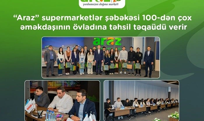 “Araz” 103 əməkdaşının övladına təhsil təqaüdü verir