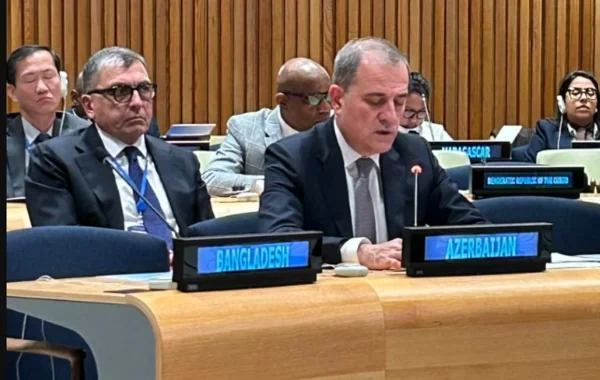 Ceyhun Bayramov BMT-də Azərbaycanın regional rolundan danışdı - FOTO