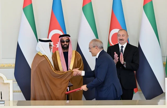 İlham Əliyev Birləşmiş Ərəb Əmirliklərinin milli təhlükəsizlik müşavirini qəbul edib - FOTO