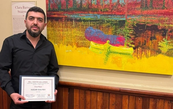 Azərbaycan rəssamı ABŞ sərgisində yenidən birinci yerə layiq görüldü