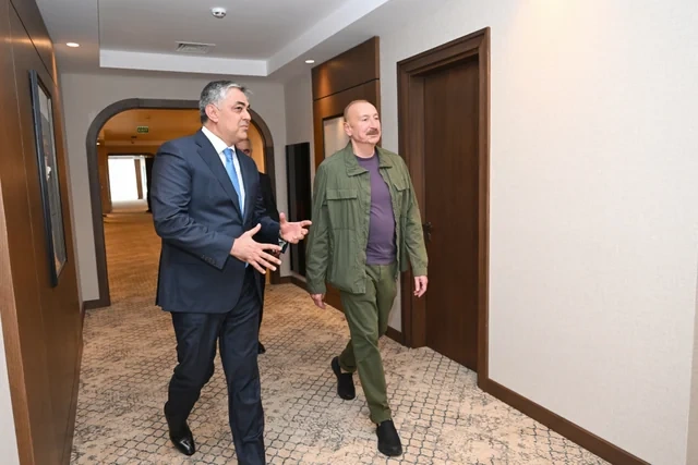 Prezident "Xankəndi" hotelinin açılışında iştirak edib - FOTO