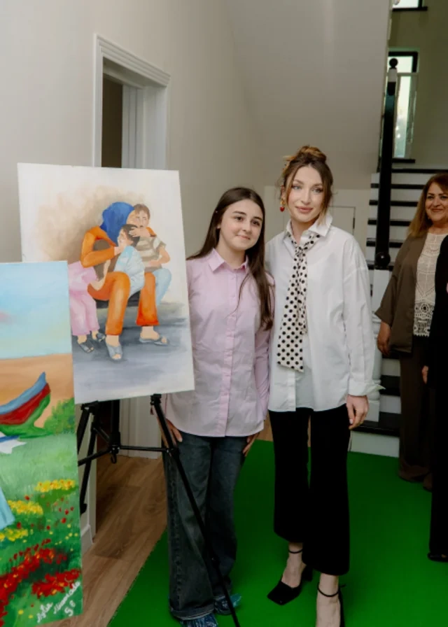 Leyla Əliyeva və Alyona Əliyeva Sosial Reabilitasiya Mərkəzini ziyarət ediblər - FOTO