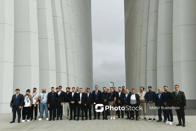 Türkiyə, Gürcüstan və İraqdan olan azərbaycanlı din xadimləri Zəfər parkını ziyarət ediblər - FOTO