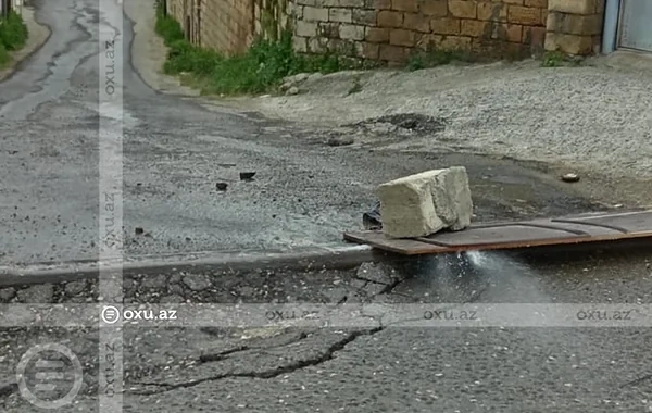 Masazırda su xətti partladı: İçməli su günlərdir ki, yola axır