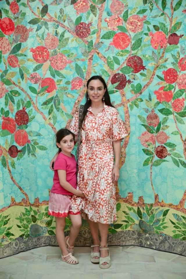 Leyla Əliyeva ilk Buxara Biennalesinin əsərləri ilə tanış olub - FOTO