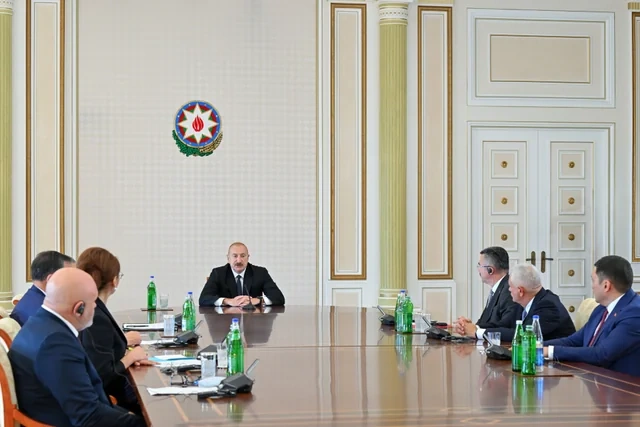 Prezident Ramil Usubovu və həmkarlarını qəbul edib - FOTO