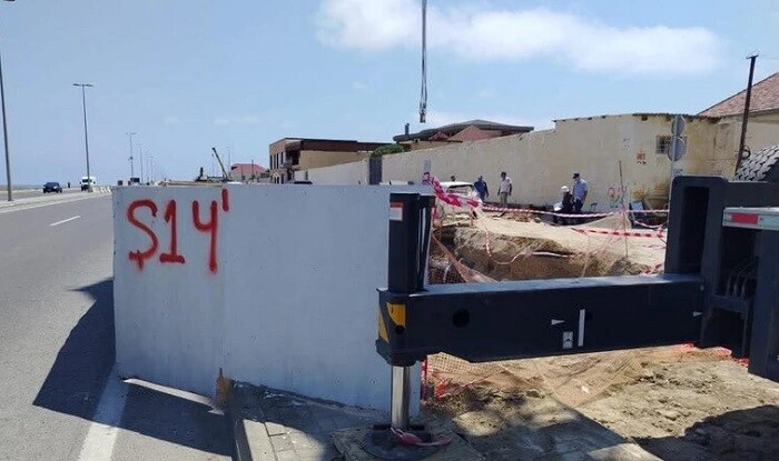 Pirşağıda kanalizasiya kollektorlarının tikintisi davam edir