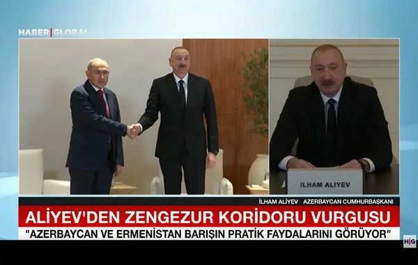 "Haber Global" İlham Əliyevin Avropa Siyasi Birliyi Sammitində Zəngəzur dəhlizi ilə bağlı çıxışına diqqət çəkdi - VİDEO