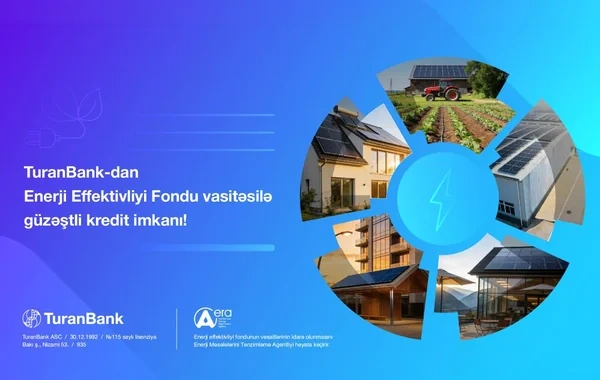 "TuranBank" Enerji Effektivliyi Fondu vasitəsilə güzəştli kreditlərin verilməsinə başladı