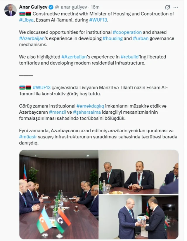 Azərbaycan Böyük Qayıdış Proqramı çərçivəsində qazandığı təcrübəni Fələstinlə bölüşüb