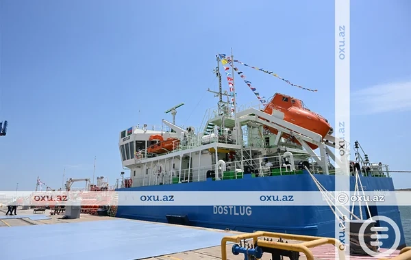 Azərbaycandan Türkmənistana hədiyyə olunan tankerin GÖRÜNTÜLƏRİ - FOTO