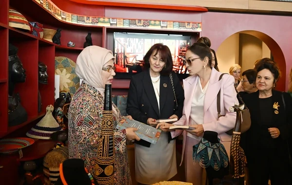 Mehriban Əliyeva Antalyada Fələstinlə bağlı paneldə iştirak edib - FOTO