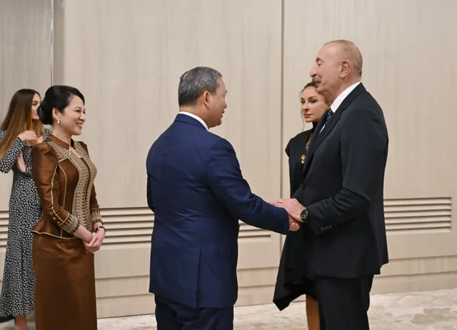 Prezident İlham Əliyevin adından AQEM-in 7-ci Zirvə Görüşünün iştirakçılarının şərəfinə şam yeməyi verilib - Foto