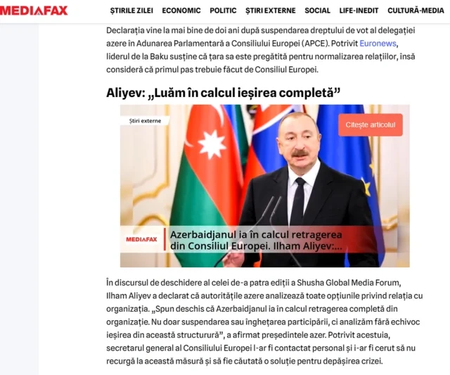 Prezident İlham Əliyevin IV Qlobal Media Forumunda çıxışı dünya mətbuatının diqqət mərkəzində - FOTO