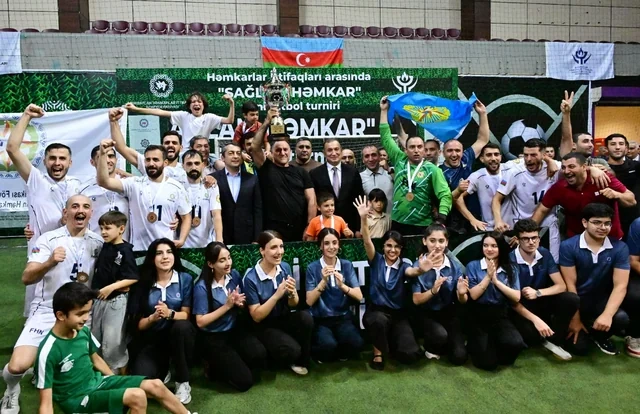 Azərbaycan Həmkarlar İttifaqları Konfederasiyasının təşkilatçılığı ilə keçirilən minifutbol turniri başa çatıb