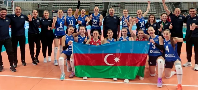 Qadın voleybolçulardan ibarət Azərbaycan millisi İsraili məğlub edib