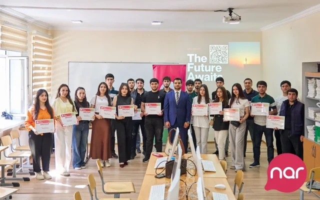 "Nar" Gəncədə tələbələr üçün marketinq və karyera təlimləri təşkil edib - FOTO