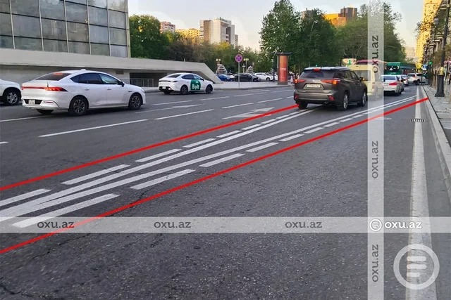 Bakıda avtobus zolaqlarında çəkilən yeni xətlər NƏYİ İFADƏ EDİR? - VİDEO - FOTO