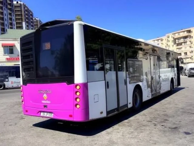 Bakıda daha bir marşrut xəttinin avtobusları və hərəkət sxemi yenilənir