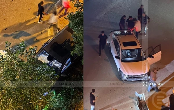 Ağ şəhərdə ağır qəza: Xəsarət alanlar var - FOTO - VİDEO
