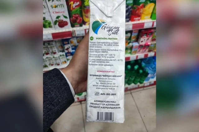 Azərbaycanda meyvə şirəsi istehsal edən dörd şirkətin məhsulunda TƏHLÜKƏLİ MADDƏ tapıldı - FOTO