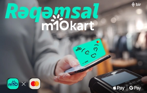 "m10" və "Mastercard" yeni rəqəmsal kartı təqdim edir