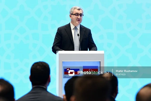 Azərbaycan və Slovakiya işgüzar dairələri Bakıda biznes forumda bir araya gəlib - FOTO