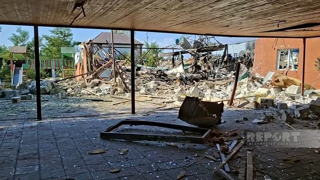 Rusiyanın Kiyevə hücumu nəticəsində azərbaycanlıya məxsus restoran dağılıb - FOTO