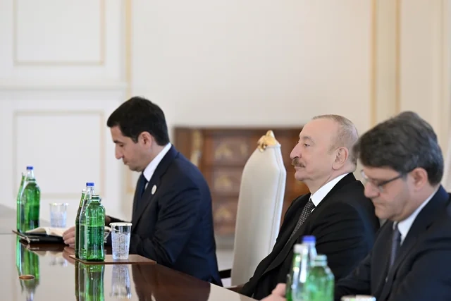 İlham Əliyev Slovakiya baş nazirinin müavinini qəbul edib - FOTO