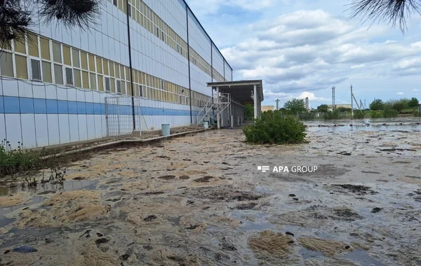 Azərbaycanda nasos stansiyasını su basıb - FOTO