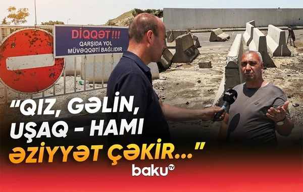 Badamdar sakinləri çıxılmaz duruma düşdü: "Məcburuq, başqa variant yoxdur" - VİDEO