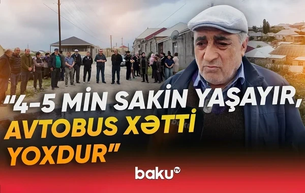 "Qəsəbədə 4-5 min əhali yaşayır, amma avtobus xətti yoxdur" - Gəncə sakinlərindən ŞİKAYƏT - VİDEO