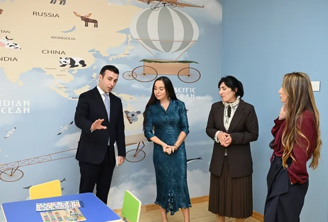 Şamaxının Göylər kəndində körpələr evi-uşaq bağçası istifadəyə verilib - Foto