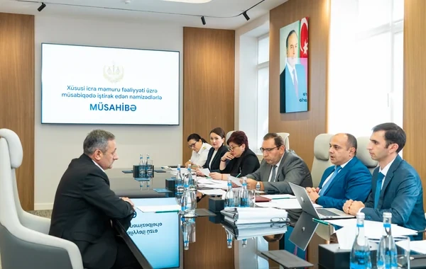 Xüsusi icra məmuru fəaliyyəti ilə bağlı müsabiqənin müsahibə mərhələsində uğur qazanmış namizədlər ilkin icbari hazırlığa cəlb olunacaqlar - FOTO