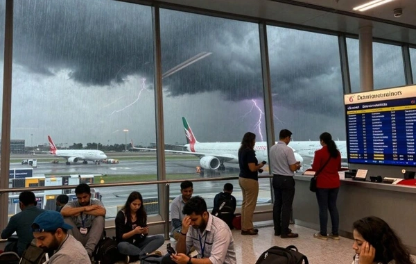 Dubay hava limanı 200-dən çox uçuşu təxirə salıb