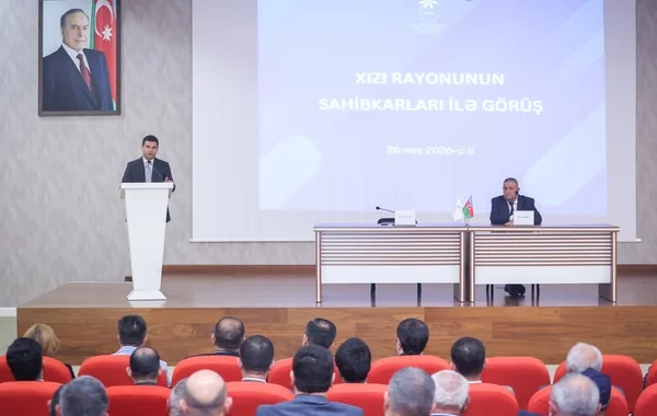 Xızı rayonunda sahibkarlarla görüş keçirilib - FOTO